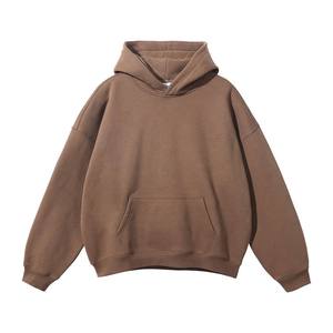 เสื้อสเวตเชิ้ตมีฮู้ดขนาดใหญ่สำหรับผู้ชาย สีพื้น ผ้าฝ้ายฟลีซ ดีไซน์กระเป๋าเสื้อแบบลำลอง ใส่ได้ในฤดูใบไม้ร่วง - Product Image 1