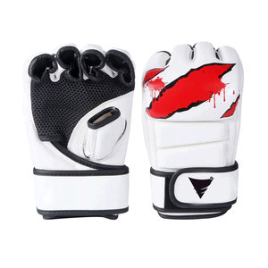 Best Quality Leather MMA <b>Gloves</b> Breathable & Comfortable <b>Moisture</b> Wicking Low MOQ Made in Pakistan - Product Image 1