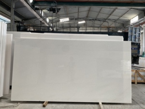 แผ่นหินอ่อนเวียดนามสีขาวมาตรฐานส่งออก ขัดเงาสูง ขนาด 24x24 นิ้ว หินธรรมชาติทันสมัยสำหรับโครงการตกแต่งภายในสุดหรู - Product Image 5