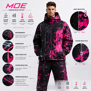 Custom Color Changing <b>Men's</b> Reflective Thermoreactive <b>Jacket</b> Reactive Windbreaker Thermochromic Color Change <b>jacket</b> for <b>men</b> - Product Image 3