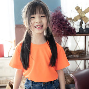 Camiseta de Manga Corta con Cuello Redondo para Niños Unisex Ultifresh, Logotipo en el Cuello Trasero, Ecológica, Transpirable, de Secado Rápido, 100% Poliéster, Informal, 160g - Product Image 4