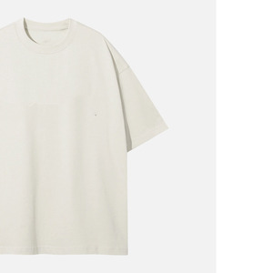 Camisetas Lisas para Hombre, Camisetas Unisex de Calidad, Holgadas, con Hombros Caídos, 100% Algodón, Tallas Grandes # Camiseta Blanca Corta de Hip Hop - Product Image 3