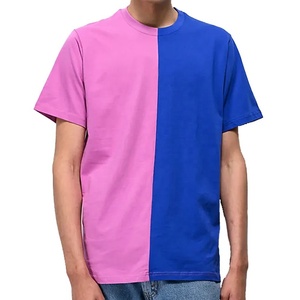 T-shirt décontracté pour homme, col rond, manches courtes, couleur bordeaux, coupe classique, tricoté, teint uni, 100 % coton, séchage rapide, respirant, anti-rétrécissement, 2027 - Product Image 1