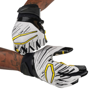 Custom Neoprene American Football <b>Gloves</b> with Sticky Grip Breathable Design Adjustable Velcro Closure Sleeveless for Players - Product Image 3