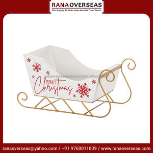Pendentif traîneau de père Noël en fer au design élégant de la meilleure qualité, idéal pour les décorations de table de Noël à prix compétitif - Product Image 3