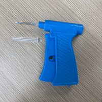 Microchip RFID para Animales FDX-B 134.2khz 2.12*12mm con Aguja y Pistola Reutilizable