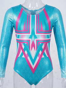 Justaucorps de cheerleading pour filles en spandex à manches longues, de haute qualité et à prix abordable, avec couleurs et designs personnalisés pour la compétition et l'entraînement - Product Image 5