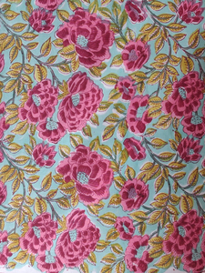 Pure Cotton Indian Textile with Multicolor Hand Block Prints for Home Furnishing <b>Cushion</b> <b>Covers</b> Quilting Sewing and Crafting - Product Image 6