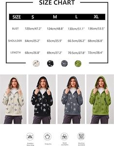Women Star <b>Graphic</b> <b>Zip</b> <b>Up</b> <b>Hoodies</b> Y2k Drawstring Star Print Sweatshirt Oversized Jackets with Slant Front Pocket - Product Image 6