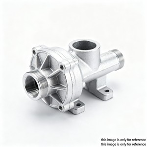 Carcasa de Bomba de Agua de Aluminio Fundido a Presión, Voluta con Salida Roscada, Pieza de Maquinaria Industrial - Product Image 5