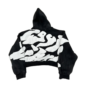 Wholesale Custom Fall 3d logo Puff Print Hoodie No <b>String</b> Custom Womens Puff Print Hoodies OEM Trending Low MOQ - Product Image 2