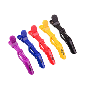 Vente Flash : Pinces à Cheveux Professionnelles de Salon, Pinces Crocodiles en Plastique Multicolores, Pinces à Cheveux de Sectionnement Personnalisables avec Logo - Product Image 1