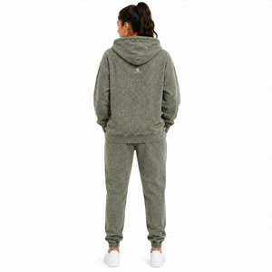 Conjunto de Sudadera con Capucha y Pantalones de Felpa Premium para Mujer, Estilo Oversize, Traje Deportivo de Algodón, Ropa Casual de Invierno, Pantalones Holgados con Cordón en la Cintura - Product Image 4