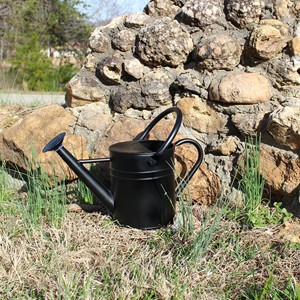 Elegante regadera de metal para jardinería interior y exterior, con boquilla larga para verter con precisión, mango ergonómico, resistente al óxido y duradero. - Product Image 5