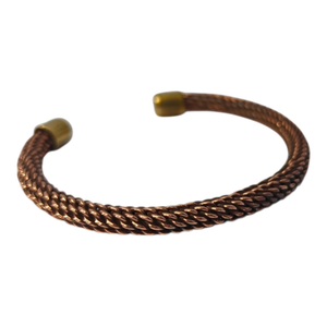 Bracelet de guérison moderne en cuivre pur fait main et ajustable, bijou de thérapie naturelle écologique pour le soulagement de la douleur et le soutien de la circulation - Product Image 6