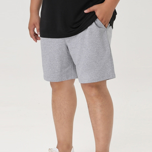 Pantalones cortos de felpa 100% algodón de alta calidad con cordón en la cintura para hombre, pantalones cortos deportivos de felpa para invierno, ropa de calle para hombre. - Product Image 1