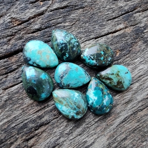 Handmade Natural Turquoise Pendant Pear Cut Gemstone Accessories Color Play/<b>Fire</b> AAA Quality - Product Image 1
