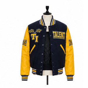 Fabricant de vestes universitaires personnalisées haut de gamme, vente en gros de vestes Letterman, broderie de logo personnalisée, patchs, vêtements OEM ODM - Product Image 1