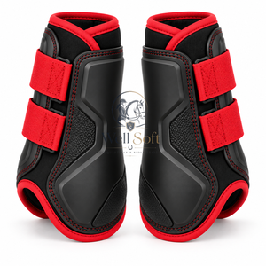 Bottes de brossage pour chevaux conçues avec une doublure lisse, des sangles réglables et une protection confortable pour les soins quotidiens des chevaux. - Product Image 5