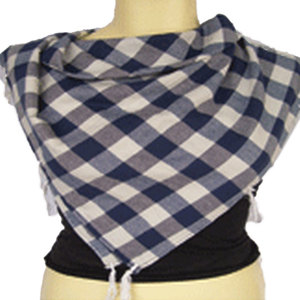 Écharpe d'été légère unisexe carrée 100 % coton faite à la main, motif sergé uni, à franges, imprimé Om Mantra, pour la plage - Product Image 1