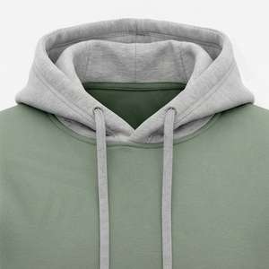 Nouveau sweat à capuche pour homme en tissu polaire 100% vert uni, pour l'hiver, séchage rapide, écologique, sur mesure, antibactérien. - Product Image 6