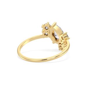 Bague REYES en argent sterling 925 faite à la main avec moissanite certifiée GRA, accessoires pour femmes, cadeau de mariage, bijoux fins, cadeaux d'anniversaire - Product Image 4