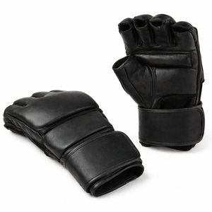 Gants de combat MMA à demi-doigts avec sangle de poignet, directement du fabricant - Product Image 3