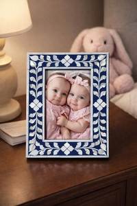 Customized Best Quality Handcrafted Beautiful <b>Wooden</b> Bone and Resin Inlay <b>Picture</b> Photo <b>Frame</b> for Decoration From India . - Product Image 6