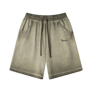 Men's <b>Vintage</b> 100% Cotton Elastic Waist Hip Hop Custom Logo High Quality Casual Cargo Swim <b>Trunks</b> Gym Basketball Running Sport - Product Image 4