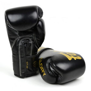 Guantes de Boxeo Fairtex Glory Negros y Amarillos, Estilo Nuevo, Ligeros, Profesionales, con Cierre de Gancho y Bucle, Modelo CP-BG-120 - Product Image 2