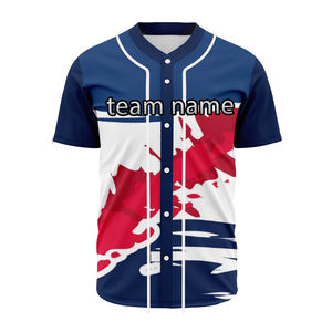Camiseta de Béisbol Personalizada OEM, Uniforme Sublimado con Logotipo Bordado, para Béisbol y Sóftbol, Tallas Grandes, Impresa - Product Image 3