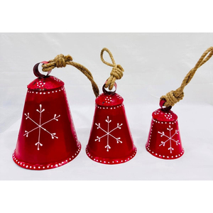 Campanas de Metal con Acabado de Latón Antiguo Estilo Shabby Chic, Campanas de Viento Colgantes Armoniosas con Diseño de Estrella Navideña - Product Image 4