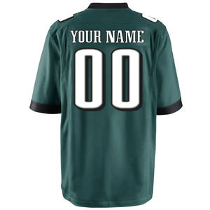 V Neck Breathable Mesh Polyester Sports Jerseys Custom <b>Initials</b> Embroidery Tackle Twill Sublimated Adult American Short Printed - Product Image 2