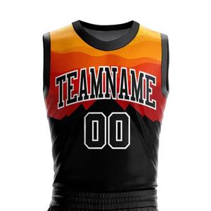 2026 Factory Sale Custom Logo Sublimated Print Plus Size Unisex Basketball Jersey Uniforms Elastic Waist Quick Dry Breathable - Product Image 4
