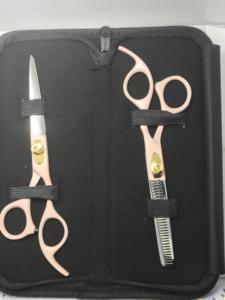 Ensemble de ciseaux à cheveux personnalisés, ciseaux de barbier japonais, outils de coiffure pour barbier - Product Image 1
