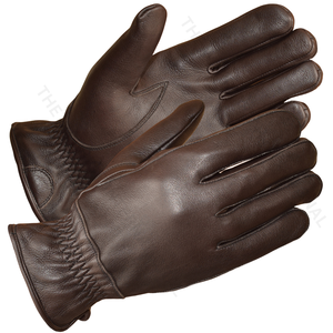 Gants de ski et de ville en cuir d'agneau de qualité supérieure avec doublure polaire chaude, gants doux pour l'hiver, pour l'extérieur et les occasions formelles - Product Image 4