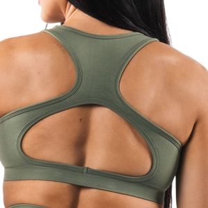 Sujetador Deportivo Contour para Mujer, Color Verde Salvia, Espalda Cruzada, Transpirable, de Secado Rápido, para Gimnasio, Ejercicio, Fitness, Yoga, Ropa Deportiva - Product Image 4