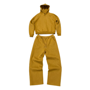 Ensemble survêtement personnalisé avec logo, sweat à capuche et pantalon de jogging, coupe ample, grande taille, séchage rapide, respirant, pour hommes - Product Image 5