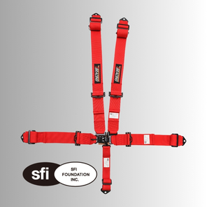 เข็มขัดนิรภัยสำหรับนักแข่งรถ TBRACING SF-501 แบบ 5 จุด มาตรฐาน SFI 16.1 มีให้เลือก 16 สีมาตรฐาน ผลิตจากโรงงานไต้หวัน OEM - Product Image 2