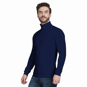 Pull à col roulé pour homme OEM, tricoté sur mesure, en acrylique et mélange de laine, coupe classique - Product Image 3