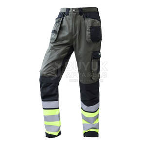 Pantalones de Trabajo Industriales Resistentes y Transpirables, Tela de Poliéster/Algodón, para Carpinteros, Construcción, Mecánicos, Seguridad - Product Image 3