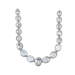 Exportateur dans le monde entier vendant des pierres de Polki blanches glamour collier de déclaration Polki de forme infinie pour les femmes à un prix compétitif - Product Image 1