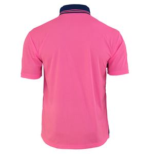 High Visibility Mens Workwear <b>Polo</b> Shirt Breathable Quick Dry Two Tone Contrast Safety Golf Tee with Pocket Custom Logo Uniform - Product Image 6