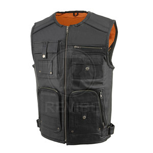 Classic Style Leather <b>Vest</b> For Biker Wear Online Sale High Quality Leather <b>Vest</b> Wholesale Price Leather <b>Vest</b> - Product Image 4