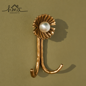 Octopus Shape Solid Brass Double Wall Hook Decorative Marine <b>Coat</b> Towel <b>Robe</b> Hat Key Holder Handmade Coastal Decor - Product Image 4