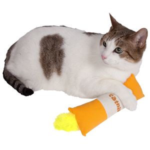 Giocattolo per Gatti Rettangolare in Peluche Stropicciato con Finta Pelliccia e Catnip, Gioco Interattivo e di Movimento per Animali Domestici - Product Image 3