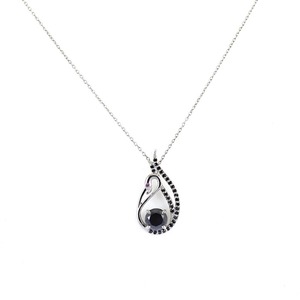 Colgante de Diamante Moissanita Negro en Forma de Cisne, Plata de Ley 925, Colgante de Diamante Personalizado y Otra Joyería de Diamantes - Product Image 4