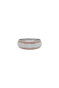 แหวนสีส้มและเพชรเงินแท้ 92.5 รุ่น KLSR-11751 - Product Image 1
