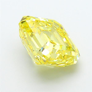 Fancy Yellow <b>Emerald</b> Cut Natural Diamond for Jewelry Making - Product Image 3
