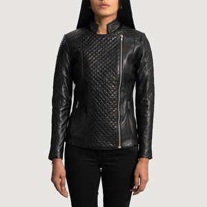 Prix réduit, taille et couleur personnalisées, manteau en cuir pour femmes, service OEM/ODM, nouvelle arrivée, manteau en cuir pour femmes - Product Image 4
